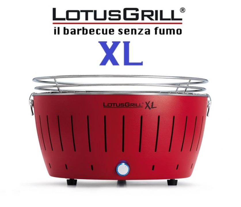 BARBECUE PORTATILE A CARBONELLA/USB - BBQ LOTUSGRILL XL ROSSO